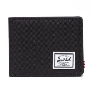 Herschel Supply Company Black Bifold Wallet with Logo Patch